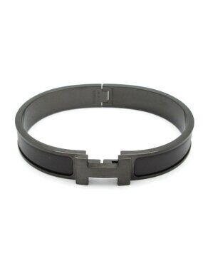 Hermes Bangle Clic H So Black Bracelet